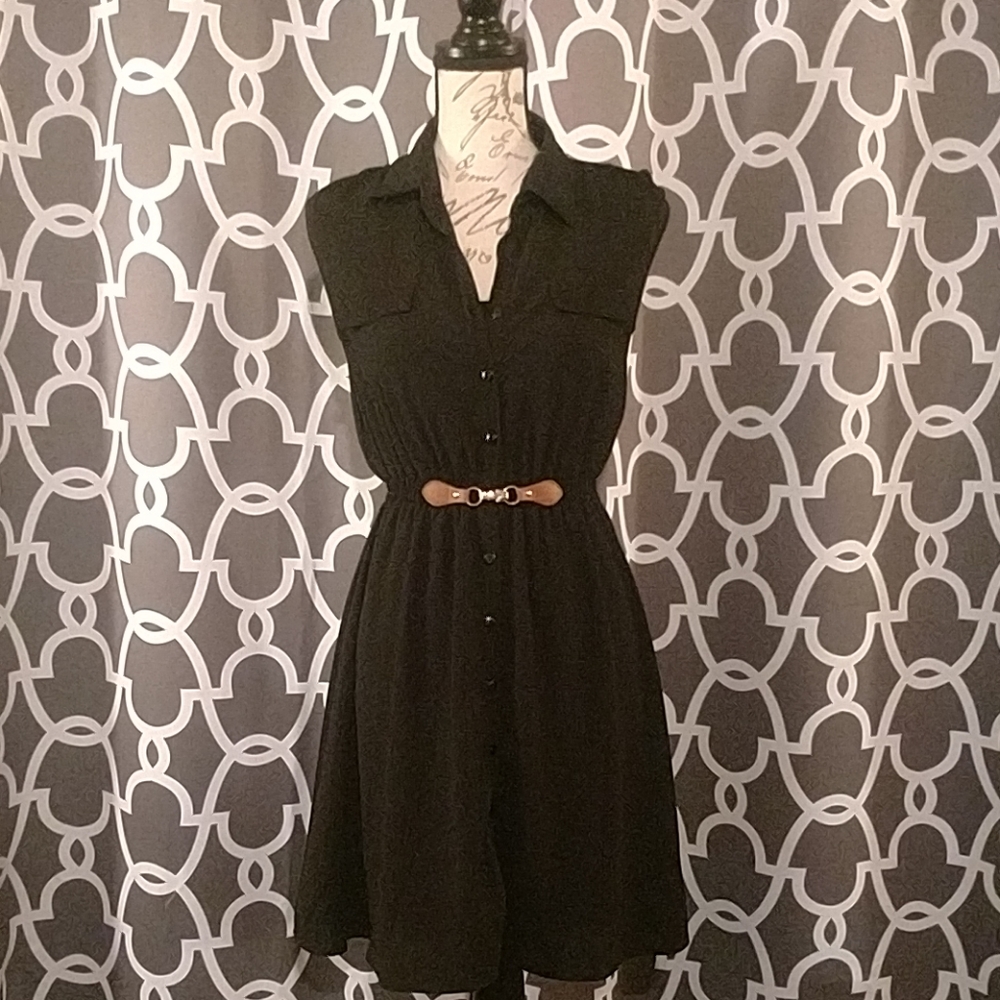 Black casual dress